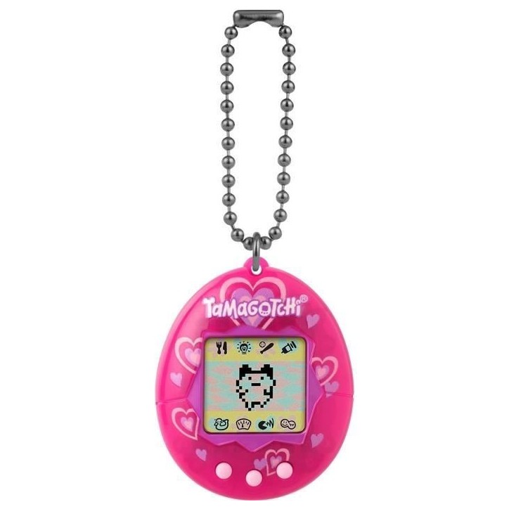 BANDAI - Tamagotchi - Tamagotchi original - Lots of love - animal électronique virtuel avec écran couleur, 3 boutons et jeux -