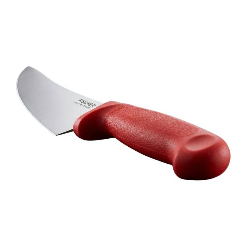 Couteau a trancher - FISHER - Pro surmoulé - Lame 28 cm - Rouge