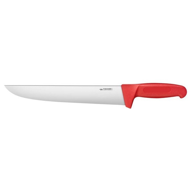 Couteau a trancher - FISHER - Pro surmoulé - Lame 28 cm - Rouge Couteau a trancher - FISHER - Pro surmoulé - Lame 28 cm - Rouge