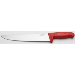 Couteau a trancher - FISHER - Pro surmoulé - Lame 28 cm - Rouge