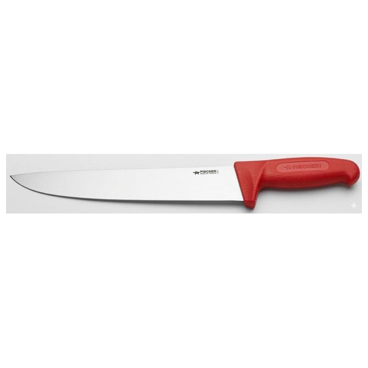 Couteau a trancher - FISHER - Pro surmoulé - Lame 28 cm - Rouge Couteau a trancher - FISHER - Pro surmoulé - Lame 28 cm - Rouge