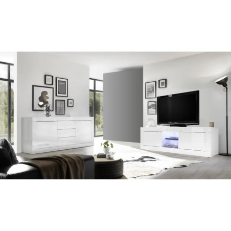 Ensemble séjour - Meuble Tv 180 cm + Buffet 210 cm 2 portes 3 tiroirs