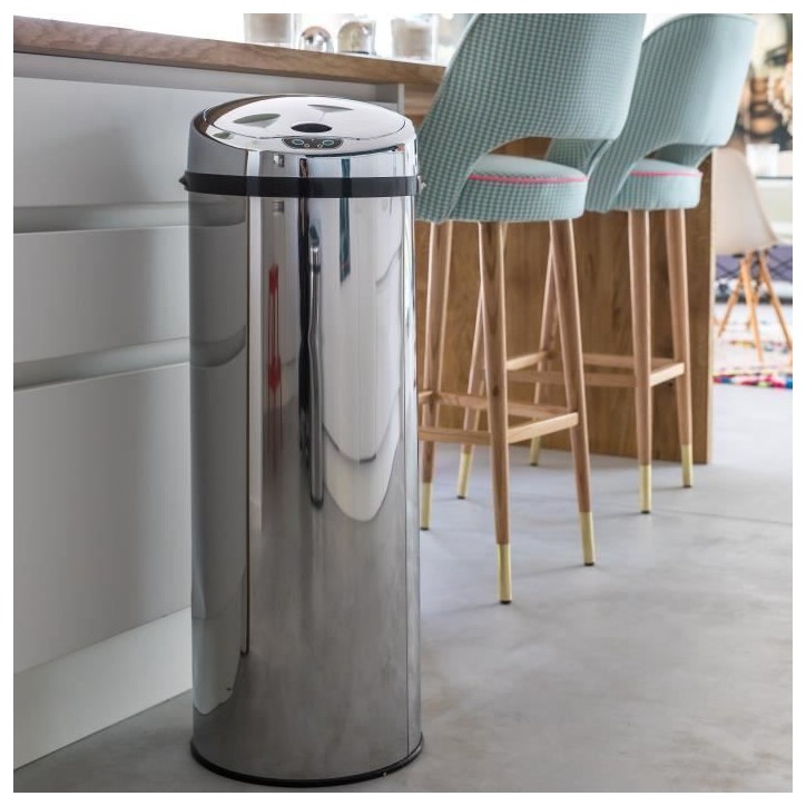 Poubelle de Cuisine Automatique - KITCHEN MOVE - Argent - 42 L Poubelle de Cuisine Automatique - KITCHEN MOVE - Argent - 42 L