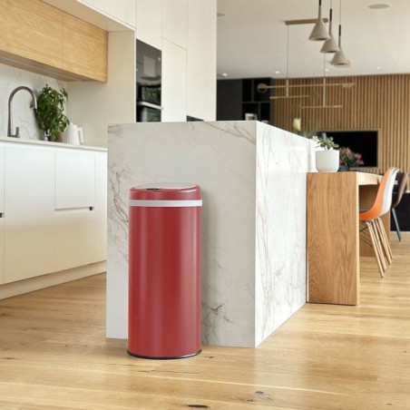 Poubelle Automatique - SOHO - KITCHEN MOVE - 42 L - Rouge Mat