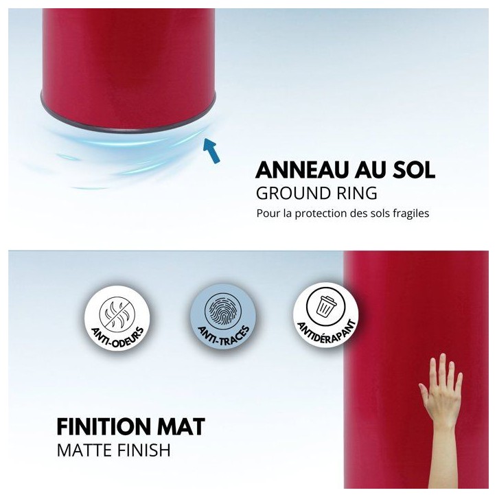 Poubelle Automatique - SOHO - KITCHEN MOVE - 42 L - Rouge Mat Poubelle Automatique - SOHO - KITCHEN MOVE - 42 L - Rouge Mat