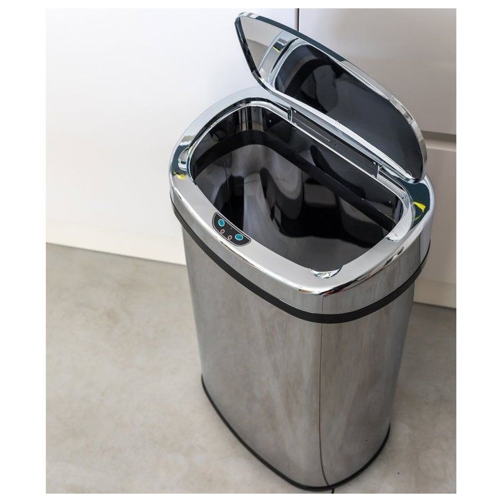 MAJESTIC - Poubelle de Cuisine Automatique - KITCHEN MOVE - 80L - Inox Poli MAJESTIC - Poubelle de Cuisine Automatique - KITCHEN MOVE - 80L - Inox Poli