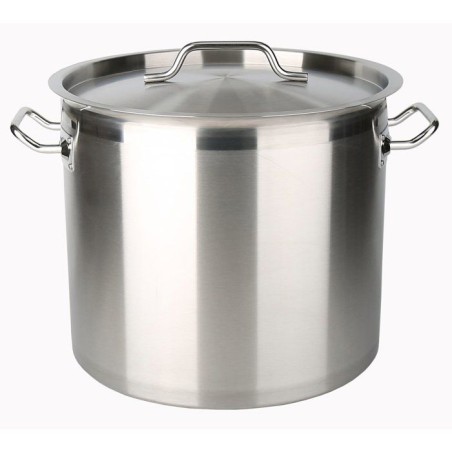 Traiteur - BAUMALU - Inox - Ø 40 cm - 40 L - Couvercle inox