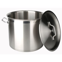 Traiteur - BAUMALU - Inox - Ø 40 cm - 40 L - Couvercle inox