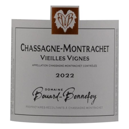 Domaine Bouard-Bonnefoy Vieilles Vignes 2022 Chassagne-Montrachet - Vin rouge de Bourgogne