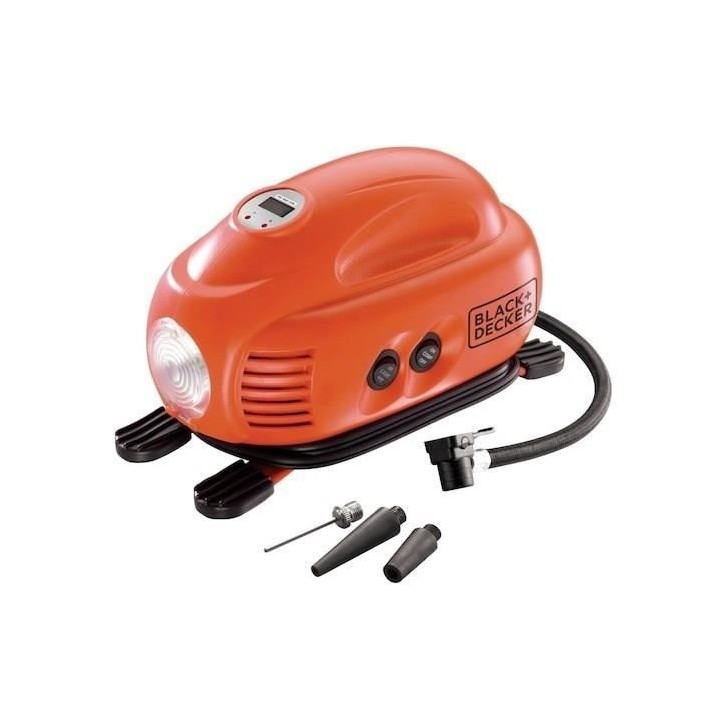Gonfleur-compreseur BLACK+DECKER ASI200-XJ 8,27 bars/ 120 psi Gonfleur-compreseur BLACK+DECKER ASI200-XJ 8,27 bars/ 120 psi