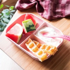 BEABA, Set Repas Bébé, Avec Ventouse, Anti dérapant, Assiette Silic