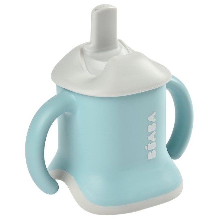 Tasse 3-en-1 - BEABA - Evoluclip - Bleu Tasse 3-en-1 - BEABA - Evoluclip - Bleu