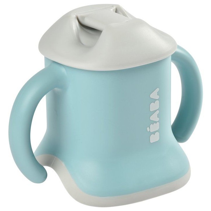 Tasse 3-en-1 - BEABA - Evoluclip - Bleu Tasse 3-en-1 - BEABA - Evoluclip - Bleu
