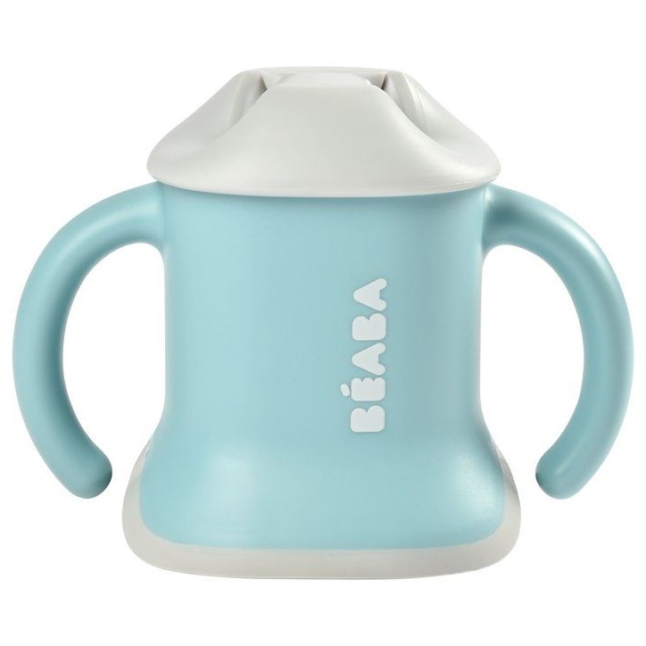 Tasse 3-en-1 - BEABA - Evoluclip - Bleu Tasse 3-en-1 - BEABA - Evoluclip - Bleu