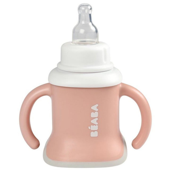 Tasse 3-en-1 - BEABA - Evoluclip - Vieux rose Tasse 3-en-1 - BEABA - Evoluclip - Vieux rose