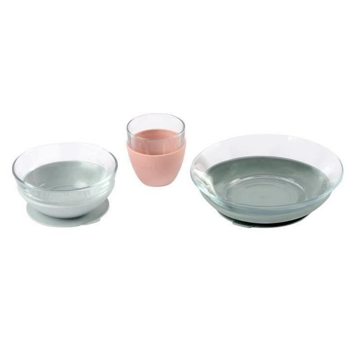 Béaba Repas Coffret Verre Eucalyptus 4 pieces