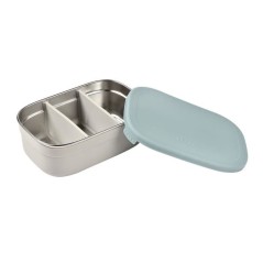 BEABA, Boîte repas enfant en inox, couvercle en silicone et housse de