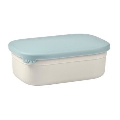 BEABA, Boîte repas enfant en inox, couvercle en silicone et housse de