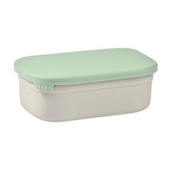 BEABA, Boîte repas enfant en inox, couvercle en silicone et housse de