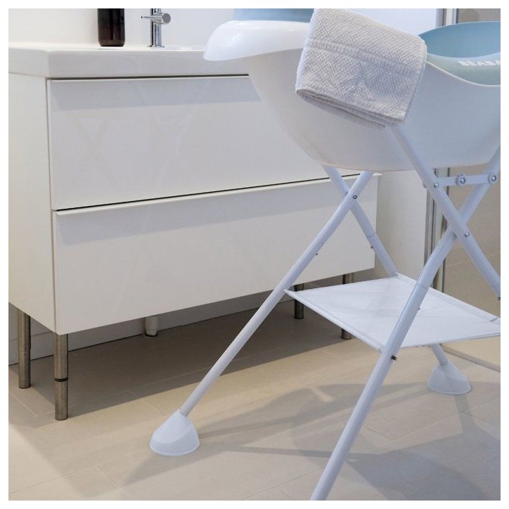 Support pied - BEABA - Pour baignoire Camélé'O - Pliable - Blanc Support pied - BEABA - Pour baignoire Camélé'O - Pliable - Blanc