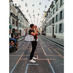 Sac a langer - BÉABA - Geneve - cherry blossom - grande contenance -