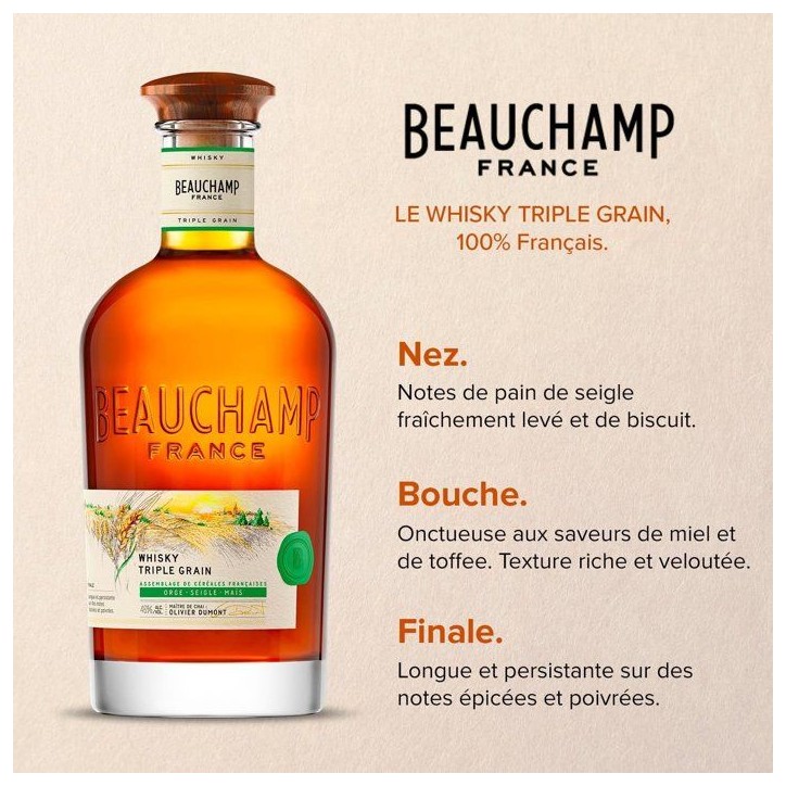 Beauchamp - Triple Grain Whisky - 46,0% Vol. - 70cl