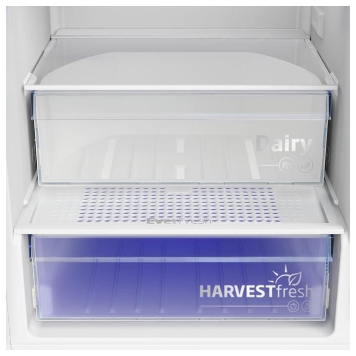 Réfrigérateur intégrable combiné BEKO BCSA285E4ZSN - 271L - Blanc