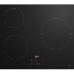 Table de cuisson vitrocéramique - BEKO - 3 foyers - 60 cm - HIC63400