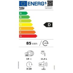 Lave-vaisselle pose libre BEKO DVN06430W b100 - 14 couverts - L60cm -