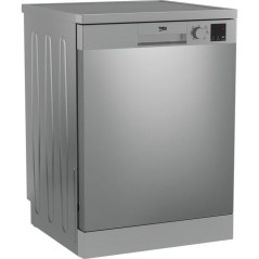 Lave-vaisselle pose libre BEKO Série b100 DVN06430X - 14 couverts - L60cm - 47 dB - Ouverture auto - Inox