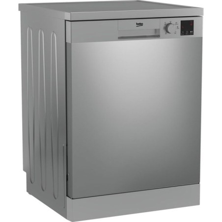 Lave-vaisselle pose libre BEKO Série b100 DVN06430X - 14 couverts - L60cm - 47 dB - Ouverture auto - Inox