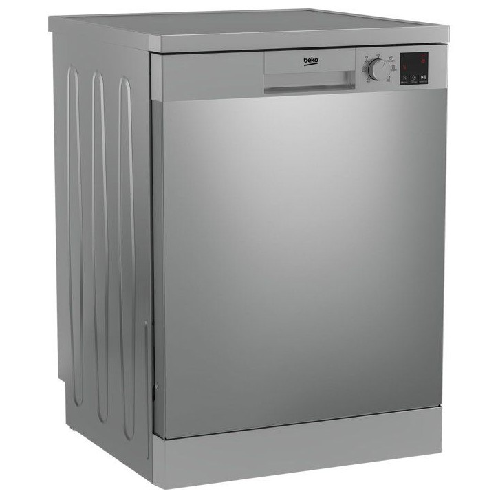 Lave-vaisselle pose libre BEKO Série b100 DVN06430X - 14 couverts - L60cm - 47 dB - Ouverture auto - Inox Lave-vaisselle pose libre BEKO Série b100 DVN06430X - 14 couverts - L60cm - 47 dB - Ouverture auto - Inox
