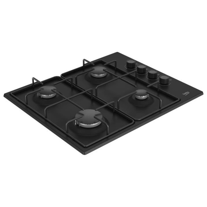 Table de cuisson a gaz - BEKO - 4 feux - 60 cm - HIGG64123SB Table de cuisson a gaz - BEKO - 4 feux - 60 cm - HIGG64123SB