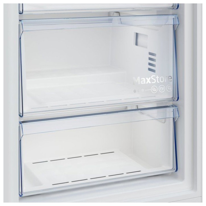 Congélateur armoire - BEKO - B1RFNE294W - Classe E - 260 L - Froid ventilé - 38dB - 15 kg/24h - 151,5x59,7x70,9 - Blanc Congélateur armoire - BEKO - B1RFNE294W - Classe E - 260 L - Froid ventilé - 38dB - 15 kg/24h - 151,5x59,7x70,9 - Blanc