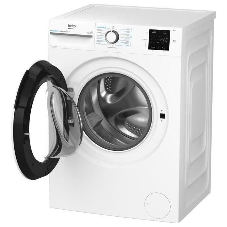 Lave-linge hublot BEKO LLFT310411 - 10 kg - L60cm - 1400 trs/min - Classe A - Blanc Lave-linge hublot BEKO LLFT310411 - 10 kg - L60cm - 1400 trs/min - Classe A - Blanc