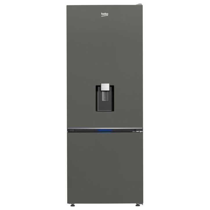 Réfrigérateur combiné - BEKO - B1RCNE534DG -Grande capacité 475 L - Ventilé - Distributeur d'eau - Classe E - 187x70,9x59x7 Réfrigérateur combiné - BEKO - B1RCNE534DG -Grande capacité 475 L - Ventilé - Distributeur d'eau - Classe E - 187x70,9x59x7