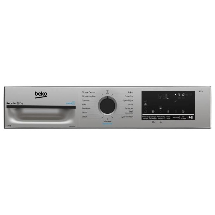 Seche-linge pompe a chaleur BEKO D3H28E93S Eco Sense - 8 kg - L60cm - Silver Seche-linge pompe a chaleur BEKO D3H28E93S Eco Sense - 8 kg - L60cm - Silver