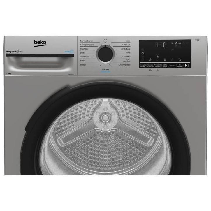 Seche-linge pompe a chaleur BEKO D3H28E93S Eco Sense - 8 kg - L60cm - Silver Seche-linge pompe a chaleur BEKO D3H28E93S Eco Sense - 8 kg - L60cm - Silver