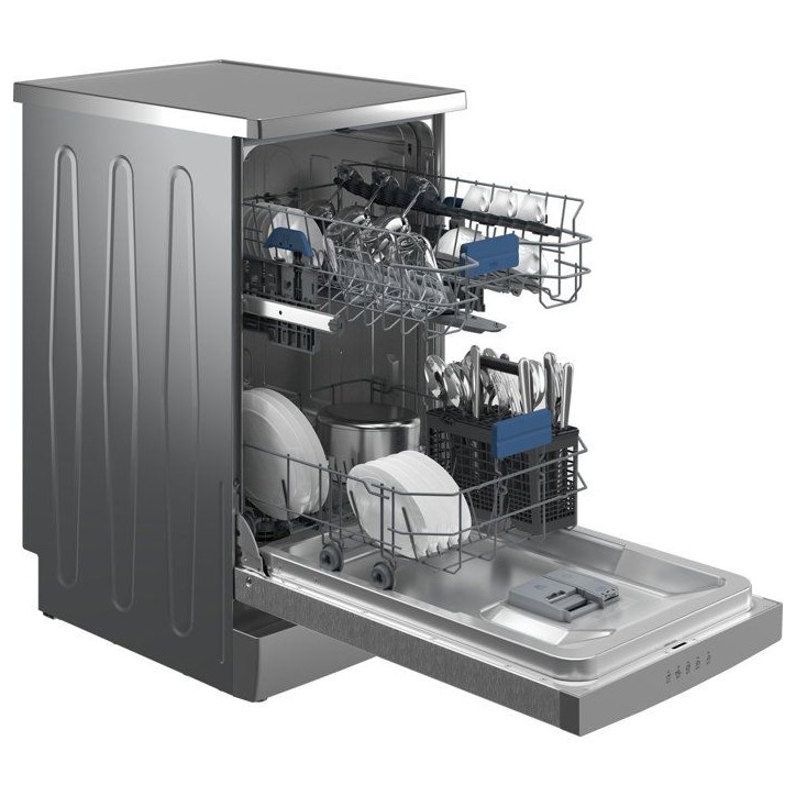 Lave-vaisselle pose libre BEKO BDFS15030X - 10 couverts - Induction - L45 cm - 47 dBA - Classe D - Inox Anti-trace Lave-vaisselle pose libre BEKO BDFS15030X - 10 couverts - Induction - L45 cm - 47 dBA - Classe D - Inox Anti-trace
