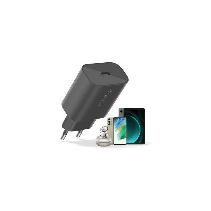 Chargeur secteur - BELKIN - USB-C - 25 W - PD PPS - Noir Chargeur secteur - BELKIN - USB-C - 25 W - PD PPS - Noir