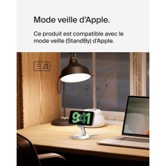 Support de charge magnétique - BELKIN - Qi2 - 15W - Blanc