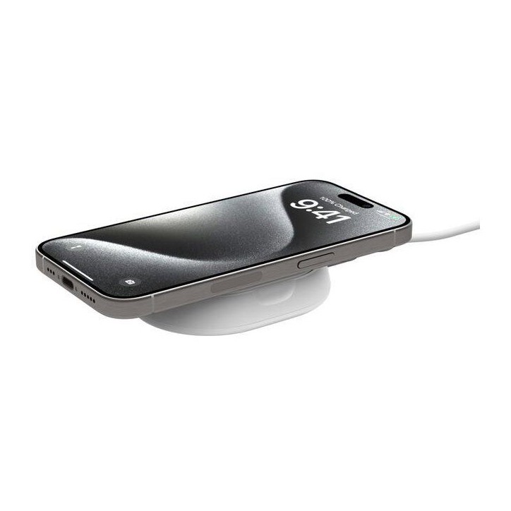 Support de charge magnétique - BELKIN - Qi2 - 15W - Blanc Support de charge magnétique - BELKIN - Qi2 - 15W - Blanc