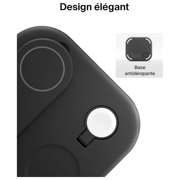 Socle de recharge - BELKIN - Qi2 - 3-en-1 - Noir Socle de recharge - BELKIN - Qi2 - 3-en-1 - Noir