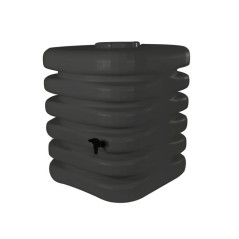 Récupérateur d'eau - BELLI - Cubique - 1000 L - Anthracite