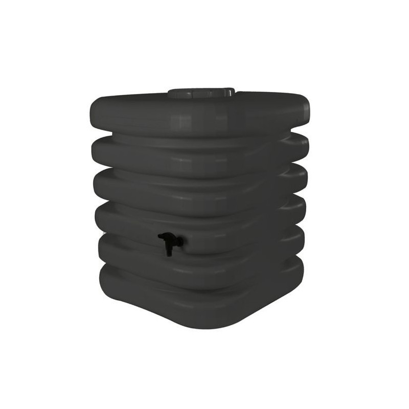 Récupérateur d'eau - BELLI - Cubique - 1000 L - Anthracite