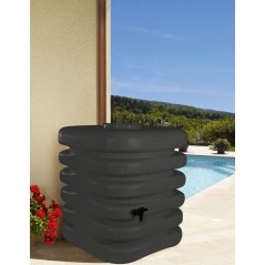 Récupérateur d'eau - BELLI - Cubique - 1000 L - Anthracite