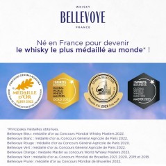 BELLEVOYE - PRUNE - Whisky - Triple Malt - Origine : France - 43 % alc