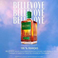 BELLEVOYE - VERT - Whisky - Triple Malt - Origine : France - 43 % alco