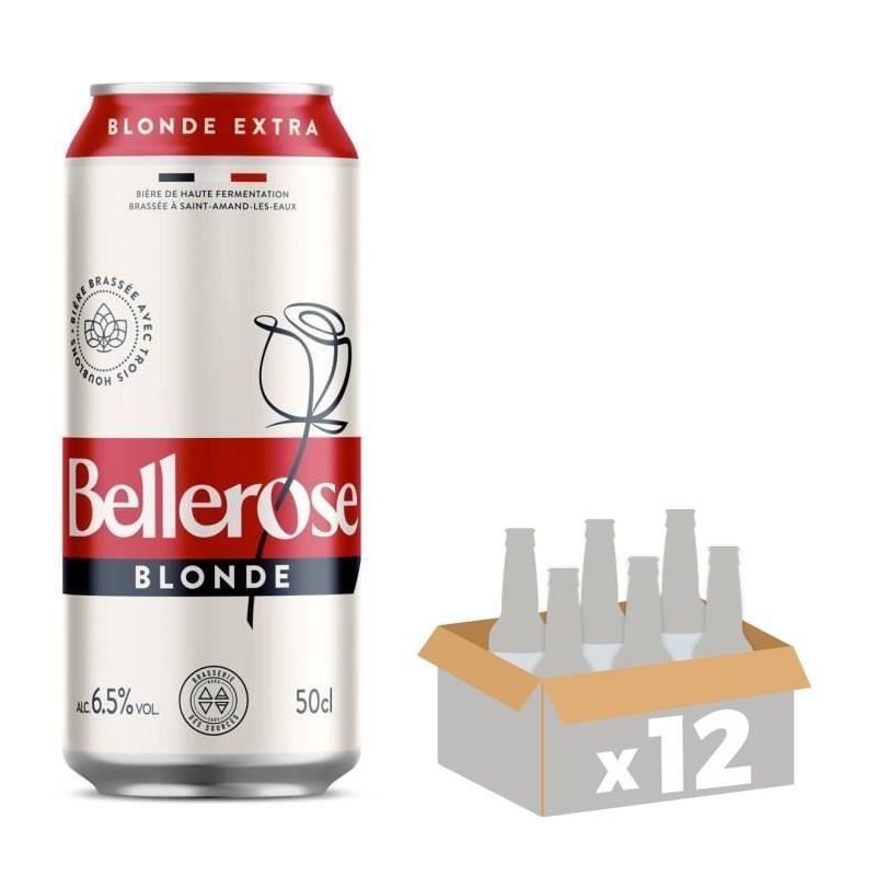 Biere Bellerose Blonde - Canettes 12 x 50 cl - 6,5°