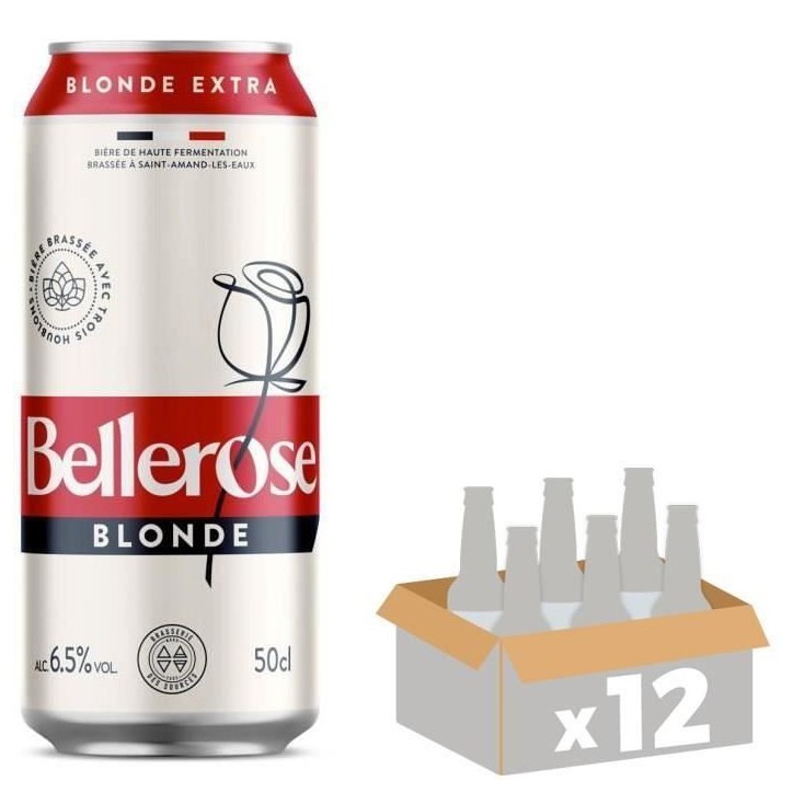 Biere Bellerose Blonde - Canettes 12 x 50 cl - 6,5°